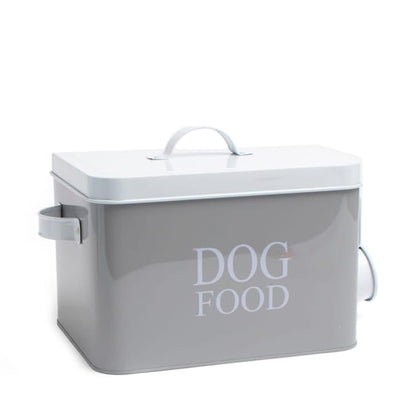 Dog Food Storage Tin With Scoop